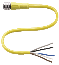 P+F 母头连接器 V15-G-YE5M-PVC