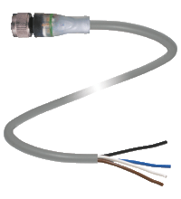P+F 母头连接器 V1-G-A2-2M-PUR
