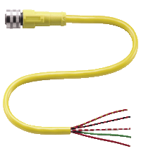 P+F 母头连接器 V125-G-YE5M-PVC