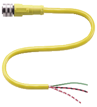 P+F 母头连接器 V12-G-YE5M-PVC-18