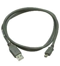 P+F 适配器缆线，USB 转 mini USB USB-G-1M-PVC-ABG-USBB-G