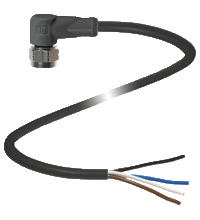 P+F 母头连接器 V1-WV4A-BK5M-PUR-U
