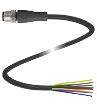 P+F 缆线连接器 V19S-G-BK1M-PVC-U