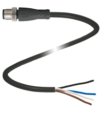 P+F 缆线连接器 V1S-G-BK3M-PUR-A