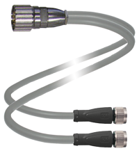 P+F Y 型连接缆线 V1/15B-G-0,3M-LIHCH-TP-T-V23-G