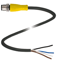 P+F 缆线连接器 V1S-G-S-BK25M-PUR-A