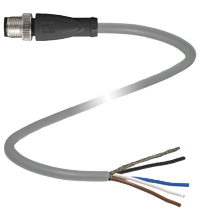 P+F 缆线连接器，带屏蔽 V1S-G-0,5M-PUR-ABG-Y275189
