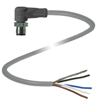 P+F 缆线连接器，带屏蔽 V1S-WV4A-15M-PUR-ABG0