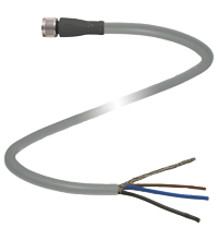 P+F 缆线插座，带屏蔽 V3-GM-40M-PVC-ABG