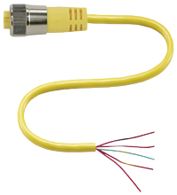 P+F 连接电缆 V95-G-YE3M-PVC-22