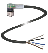 P+F 母头连接器 V15-W-E8W-BK20M-PUR-A