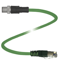P+F 连接电缆，以太网 V19SX-G-GN5M-PUR-ABG-V45-G
