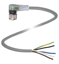 P+F 母头连接器 V15-W-E8W-5M-PUR-A2