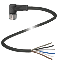 P+F 缆线插座，带屏蔽 V15-W-BK5M-PUR-U/ABG