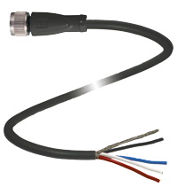 P+F 缆线插座，带屏蔽 V15-G-BK10M-PUR-O2/CAN