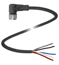 P+F 缆线插座，带屏蔽 V15-W-BK5M-PUR-O2/CAN