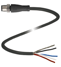P+F 缆线连接器，带屏蔽 V15S-G-BK3M-PUR-O2/CAN