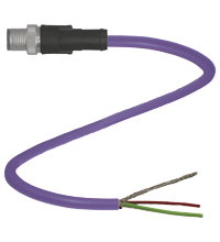 P+F 缆线连接器，带屏蔽 V15SB-G-5M-PUR-ABG
