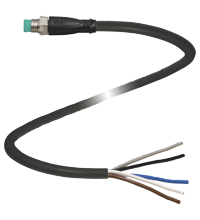 P+F 缆线连接器 V311S-GM-BK1M-PUR-U