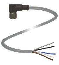 P+F 母头连接器 V15L-W-5M-PUR-U