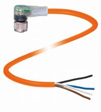 P+F 母头连接器 V1-W-E8-OR7,5M-PUR-A1