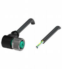 P+F 母头连接器 V15-W-E8W-BK5M-PUR-A2